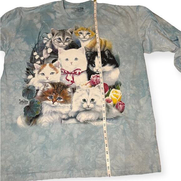 Vintage The Mountain Cats Graphic Long Sleeve Shirt Size XL Blue Tie Dye 2000 - Picture 9 of 9